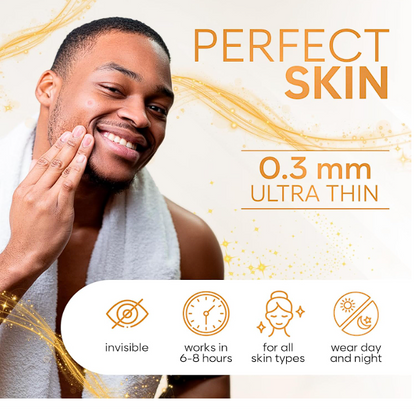 "AURAE Pimple Patches, 128 Count Variety Pack — Invisible Acne Spot Treatment, 6 Mixed Sizes for Face & Blackheads, Hydrocolloid, Hypoallergenic, Drug-Free"